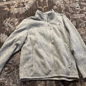 The North Face Light Gray Full-Zip Jacket